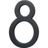 Hy-Ko Architectural Series 6 In. Satin Black House Number Eight FM-6/8