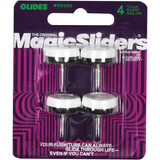 Magic Sliders 7/8 In. Round Nail on Furniture Glide,(4-Pack)