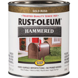 Rust-Oleum Stops Rust Hammered Paint, Gold Rush, 1 Qt. 7210502 780902