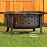Rust-Oleum Flat High Heat Enamel, BBQ Black, 1-2 Pt. 7778730 782406