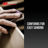 3M Pro Grade Precision 2.5 In. x 4.5 In. x 1 In. 180 Grit Fine Sanding Sponge FSB180-PGP-1T 394726