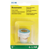 Bussmann 6-1/4A BP/S Time-Delay Plug Fuse