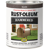 Rust-Oleum Stops Rust Hammered Paint, Silver, 1 Qt. 7213502 780964