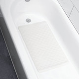 Zenith Zenna Home 16 In. x 28 In. White Rubber Bath Mat