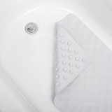 Zenith Zenna Home 16 In. x 28 In. White Rubber Bath Mat 77WW 428718