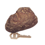 Lucky Line Gray/Brown Plastic Rock Key Hider 90601