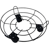 Best Garden 13 In. Coated Metal Wire Rolling Plant Caddy FF1118-33