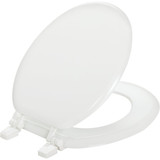 Mayfair Round Closed Front White Wood Toilet Seat 66TT-000