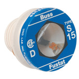 Bussmann 15A S Time-Delay Plug Fuse (4-Pack) S-15