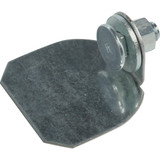 National Hardware Galvanized Round Rail Steel Barn Door Rail End Cap