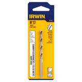 Irwin #12 Bright High Speed Steel Wire Gauge Drill Bit 81112 308740