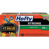 Hefty Strong 39 Gal. Black Lawn & Leaf Bag (18-Count) E86720