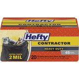 Hefty 45 Gal. Contractor Black Trash Bag (20-Count) E24519