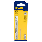 Irwin #58 Bright High Speed Steel Wire Gauge Drill Bit 81158 309204