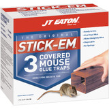 JT Eaton Stick-Em Glue Covered Mouse Trap (3-Pack) 144N