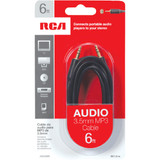 RCA 6 Ft. Black 3.5mm Extension Cable Audio Cable AH208R