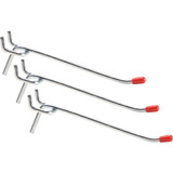 4 In. Light Duty Safety Tip Straight Pegboard Hook (3-Count) 216046