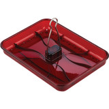 Stokes Select Red Plastic 2.5 Lb. Capacity Platform Bird Feeder 38160