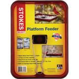 Stokes Select Red Plastic 2.5 Lb. Capacity Platform Bird Feeder