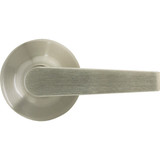 Steel Pro Brushed Nickel Straight Passage Door Lever LHX203B 230048