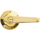 Steel Pro Polished Brass Entry Door Lever LH700B 230049