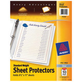 Avery Products 10pk Sheet Protector 75540