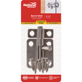 National Hardware 434 2-1/2 In. Stainless Steel Door Barrel Bolt