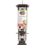 Perky-Pet Squirrel-Be-Gone Bronze Metal Leaf 2 Lb. Capacity Tube Bird Feeder