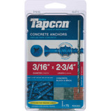 Tapcon 3/16 In. x 2-3/4 In. Star Head Concrete Screw Anchor (75 Ct.)
