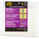 M-D Dual Purpose Switch & Wall Plate Insulator, (6-Pack) 03434