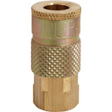 Milton Tru-Flate 1/4 In. FPT T-Style Brass Coupler S-785