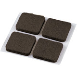 Do it 1 In. Brown Square Felt Pad (4-Count) 230243