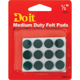 Do it 1/2 In. Green Round Felt Pad (24-Count)