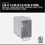 Southwire 1-Gang Steel Switch Wall Box