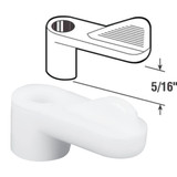 Prime-Line 5/16 In. White Swivel Plastic Screen Clips with Screws (12 Count)