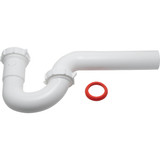 Keeney 1-1-2 In. to 1-1-4 In. White Plastic P-Trap with Reducer Washer 400WK 410969