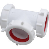 Keeney 1-1/2 In. White Polypropylene Three-Way Coupling Tee 48WK