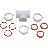 Keeney 1-1-2 In. White Polypropylene Three-Way Coupling Tee 48WK 444553