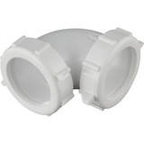 Keeney 1-1-2 In. White Polypropylene 90 Degree Elbow Coupling 47WK 444561