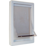 Ideal Pet 10-1/2 In. x 15 In. Extra Large Plastic White Pet Door PDXL