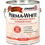 Zinsser Perma-White White-Tintable Semi-Gloss Gallon Mildew Paint 3131