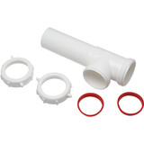 Keeney 1-1-2 In. White Polypropylene End Outlet Tee 125WK 444626