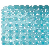 iDesign Pebblz 13.5 In. x 26 In. Blue Bath Mat 80011 627046