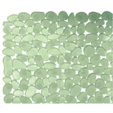 iDesign Pebblz 13.5 In. x 26 In. Green Bath Mat 80012 627054