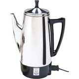 Presto 2 To 12 Cup Stainless Steel Electric Coffee Percolator 02811