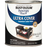 Painter's Touch S-G Black Latex Paint 1974502 786497