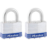 Master Lock 2 In. W. 4-Pin Tumbler Keyed Alike Padlock (2-Pack) 5T