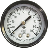 Simmons 1/8 In. MPT Fitting 100 psi Pressure Gauge 1310
