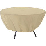 Classic Accessories 23 In. H. x 50 In. D. Tan Polyester/PVC Table Cover 58202