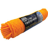 Do it Best 1/4 In. x 100 Ft. Yellow Twisted Polypropylene Packaged Rope